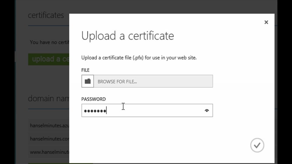 How does SSL work in an Azure Web Sites