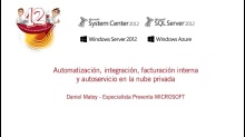 Las 12 horas de Datacenter 2012. System Center 2012. Automatización, integración, facturación interna y autoservicio en la nube privada