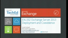 Exchange Server 2013 Deployment and Coexistence